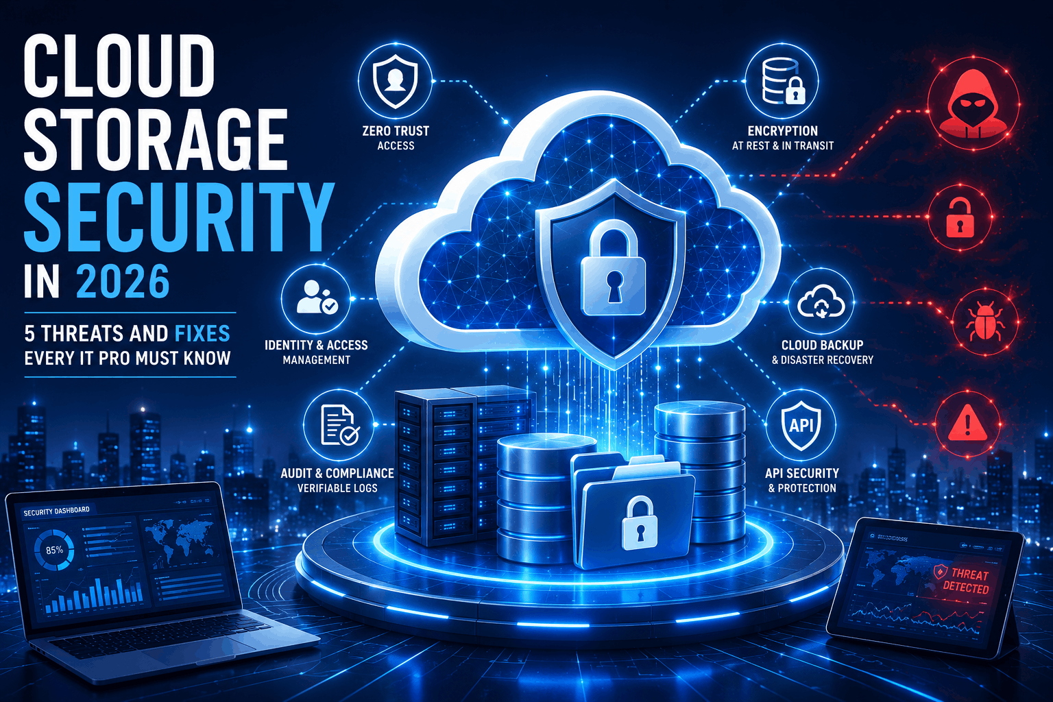 Cloud Storage Security in 2026: 5 Threats and Fixes Every IT Pro Must Know