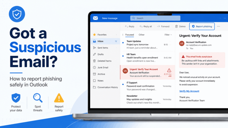 Got a Suspicious Email in Outlook? How to Report Phishing Email in Outlook Before You Delete It