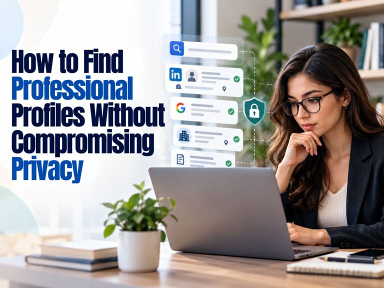 How to Find Professional Profiles Without Compromising Privacy
